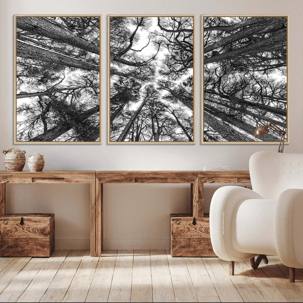 Trees Contemporary Art Canvas Print