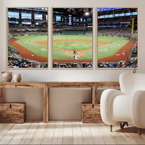 Texas Rangers Baseball Team Print - Arlington Globe Life
