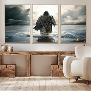 Jesus Walking on Water Wall Art | Canvas Print | Ready to
