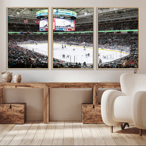 Sharks Arena Blackhawks Sharks Ice Hockey Stadium Wall Art