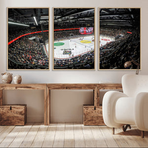 Vaudoise Lausanne Ice Hockey Arena Stadium Wall Art Canvas,