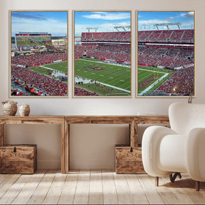 Florida Tampa Raymond James Stadium Wall Art Canvas Print -