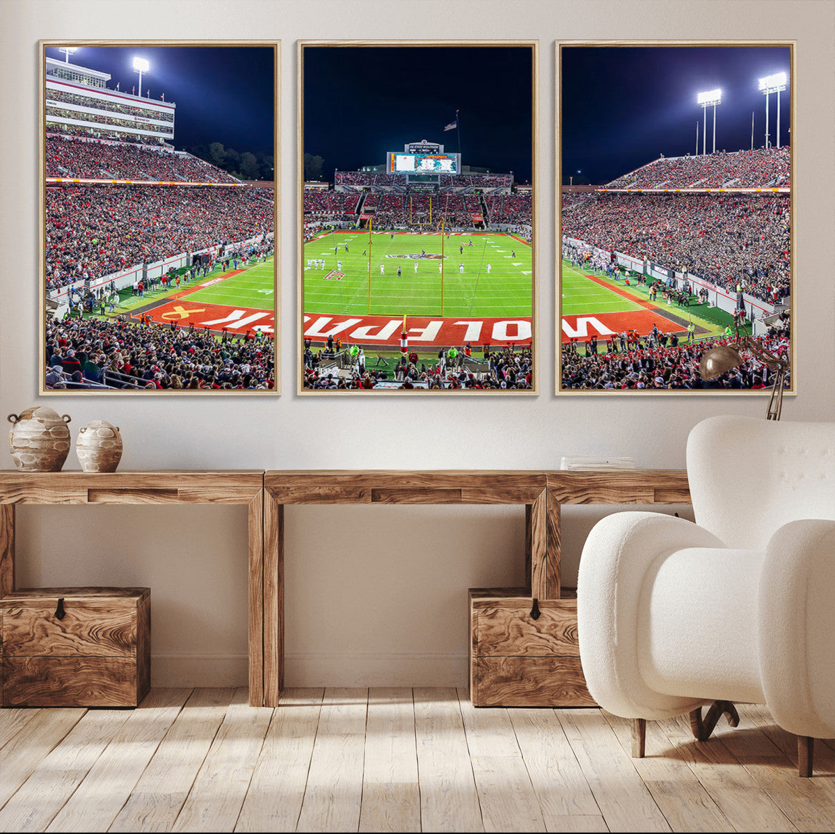 NC State Wolfpack Canvas Print - Raleigh Carter-Finley