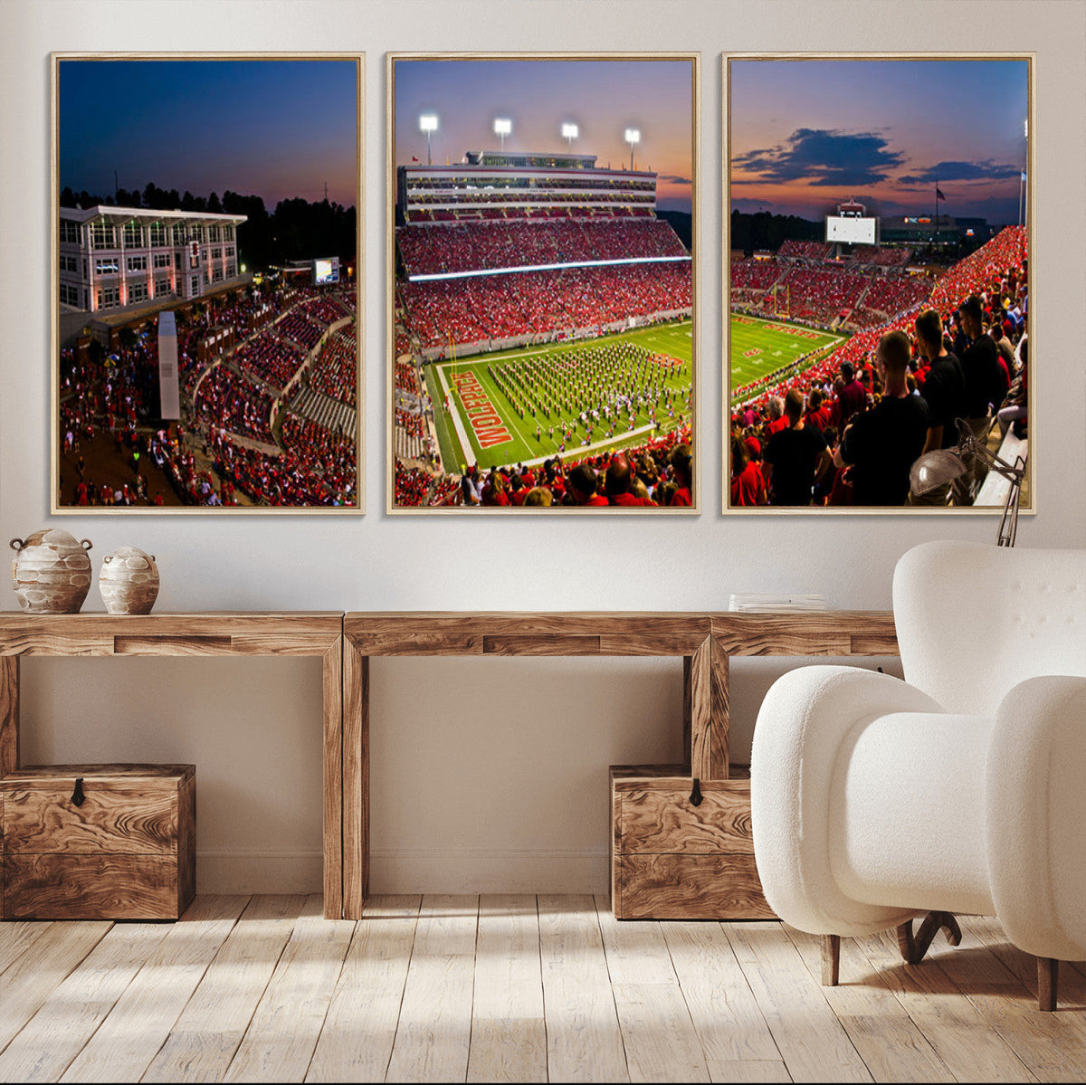 NC State Wolfpack Football Team Print - Raleigh