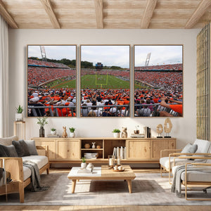 Virginia Cavaliers Football Team Print - Charlottesville Scott Stadium Print Wall Art Canvas