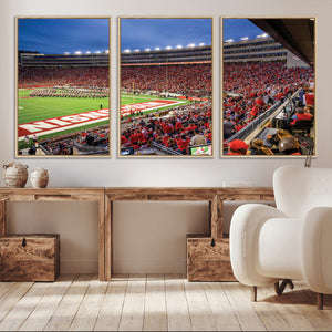 Wisconsin Badgers Football Team Print - Madison Camp Randall