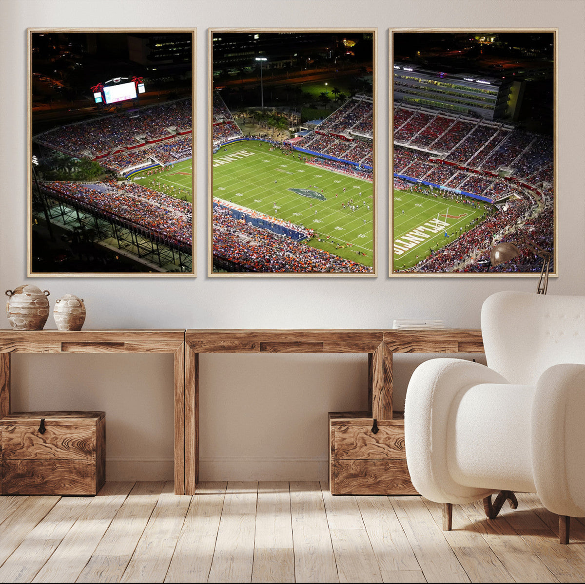 Florida Atlantic University Owls Canvas Print, Football Team
