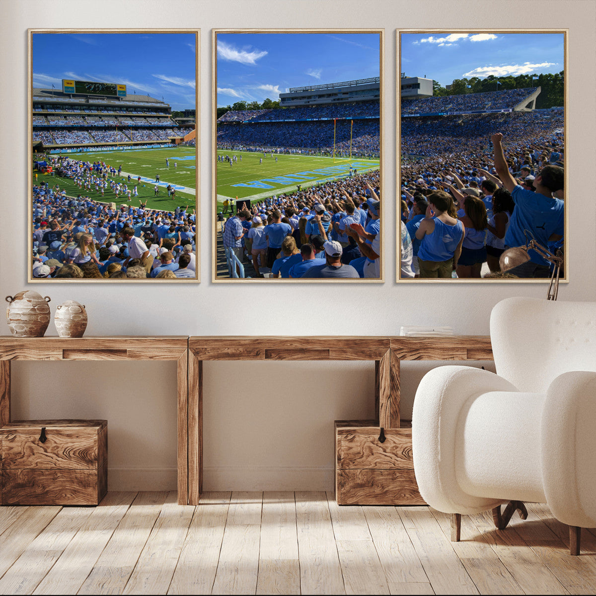 University of North Carolina Tar Heels Team Canvas Print -
