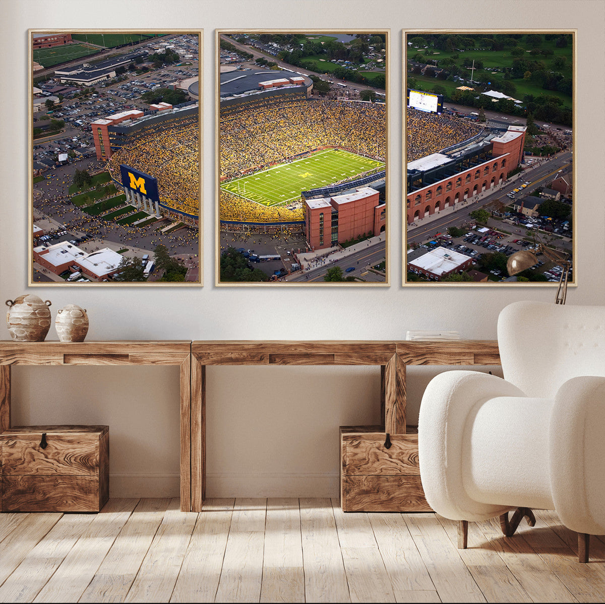 University of Michigan Wolverines Football Team Print - Ann