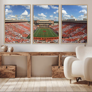 Oklahoma State Cowboys Football Team Print - Stillwater