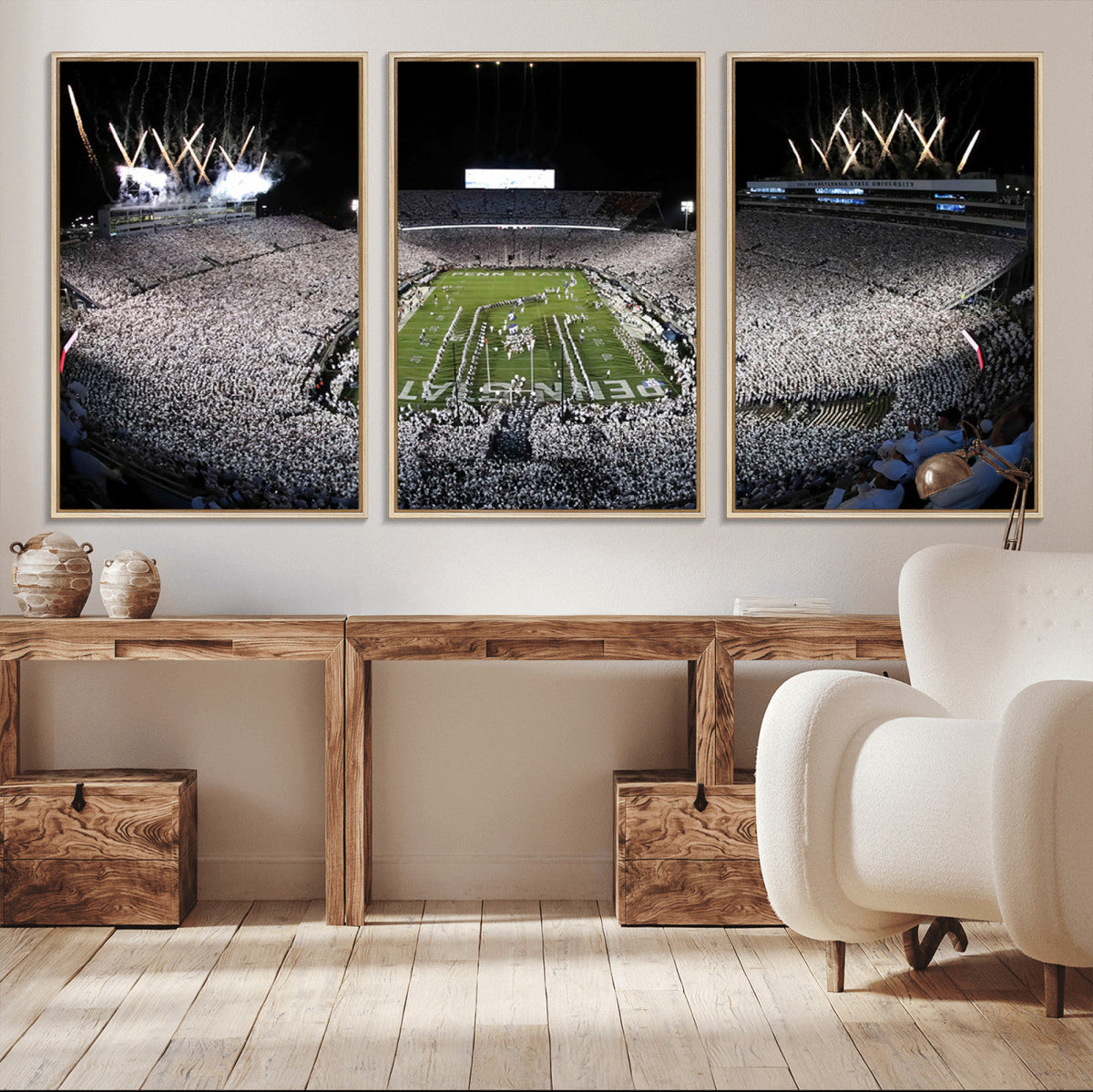 Penn State Beaver Stadium Canvas Wall Art - Nittany Lions