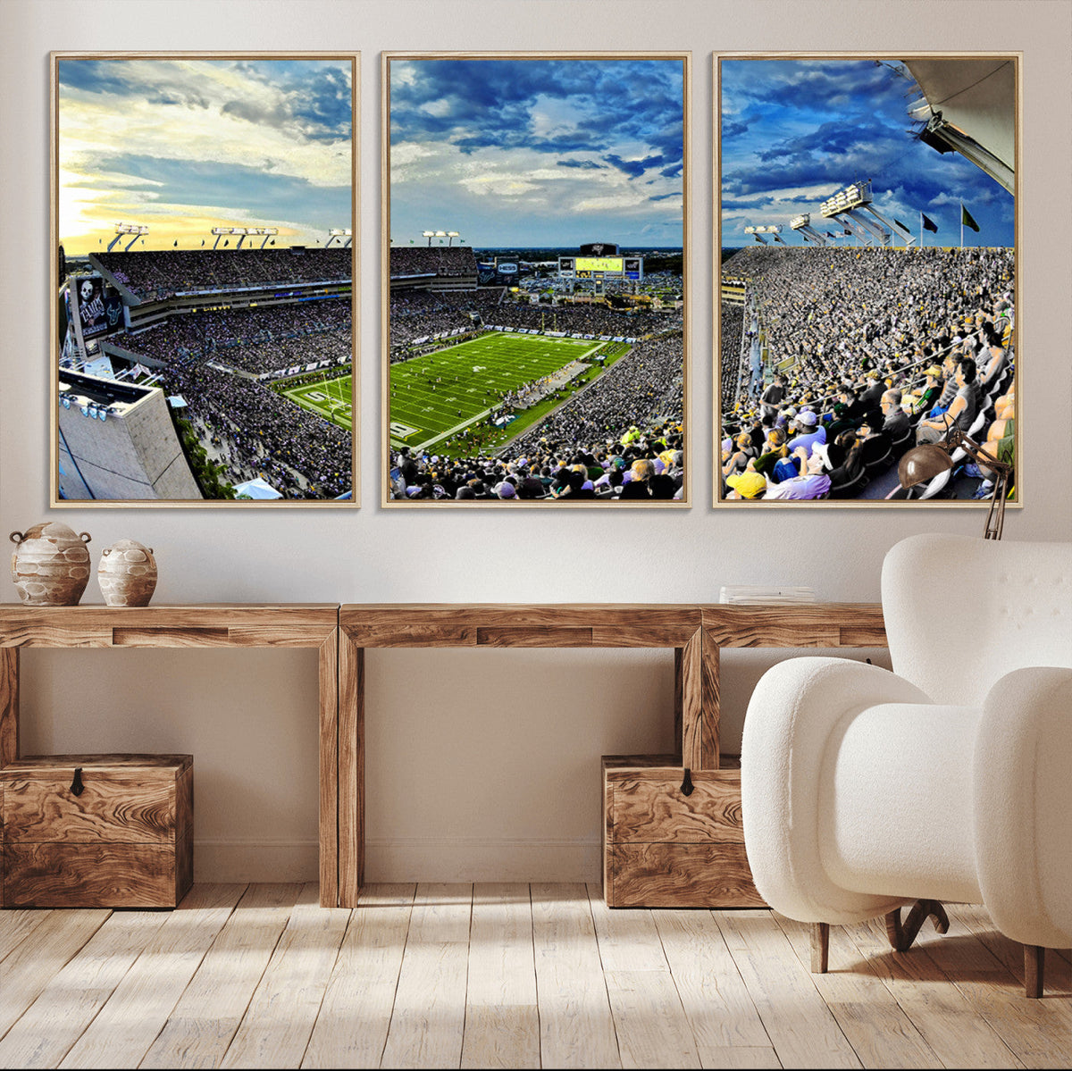Framed USF Bulls Football Team Print - Tampa Raymond James