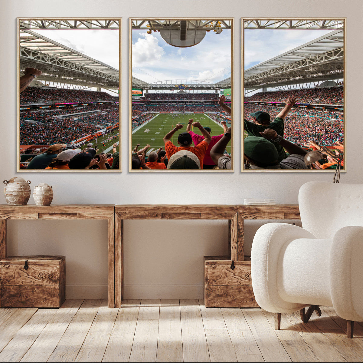 Miami Hurricanes Football Team Wall Art Print - Miami Hard