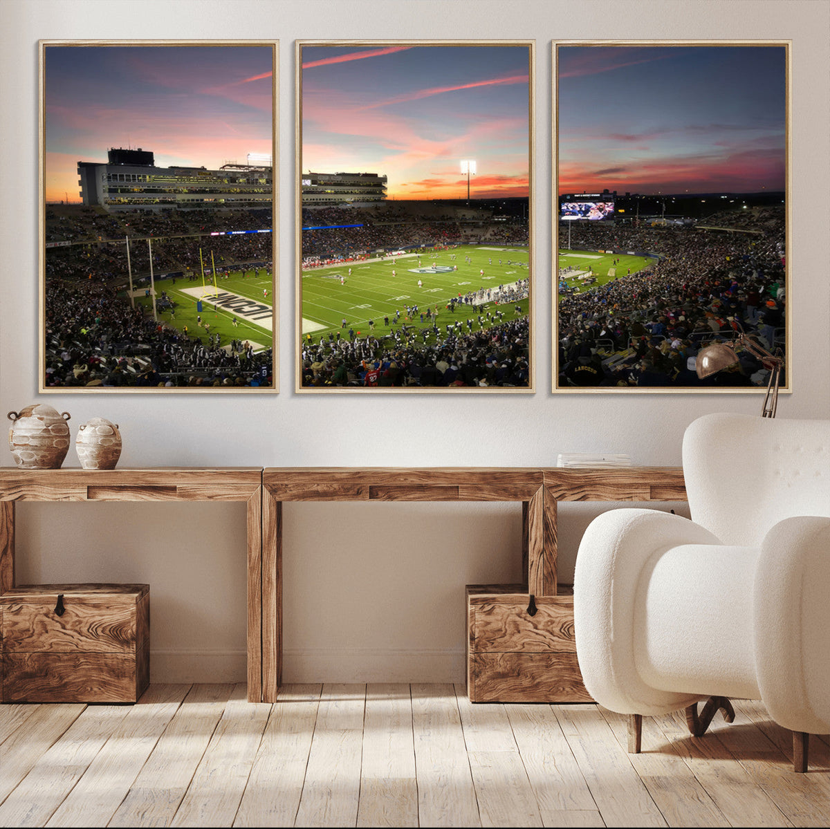 The University of Connecticut UCONN Huskies Football Team