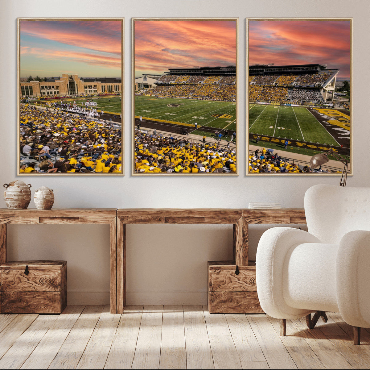 University of Wyoming Cowboys Football Team Print - Laramie