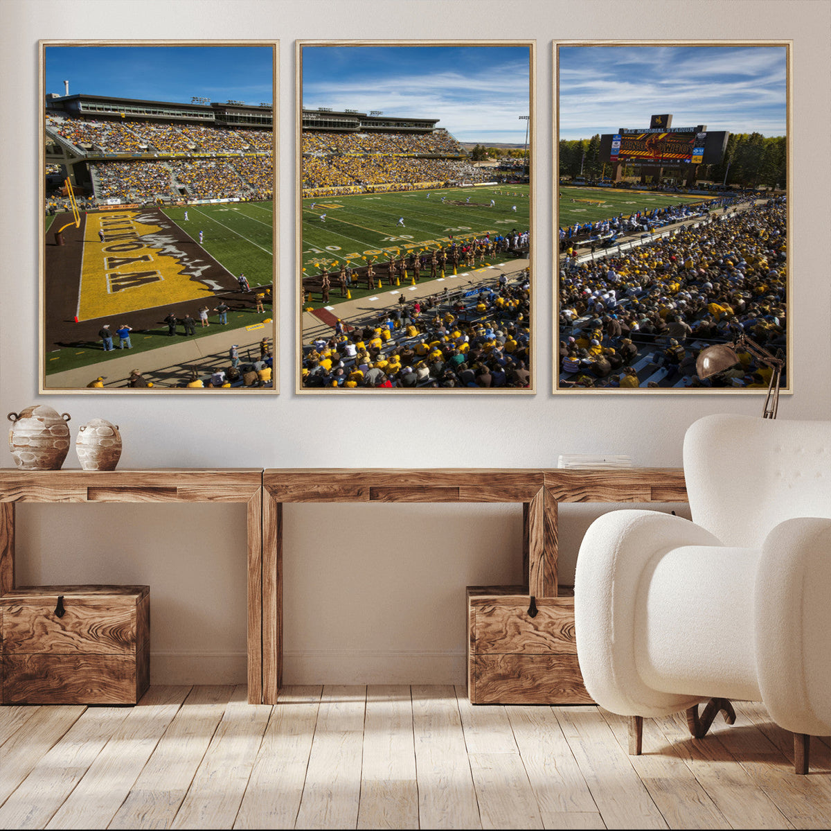 University of Wyoming Cowboys Football Team Print - Laramie