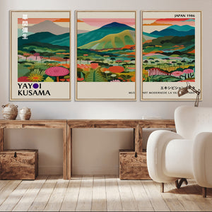 Yayoi Kusama Japan 1986 Canvas – Wabi Sabi Japanese Vibrant