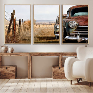 Classic Cars Vintage Wall Art Canvas Print