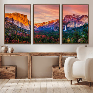 Yosemite Nal Park Wall Art Landscape Canvas Print El Capitan