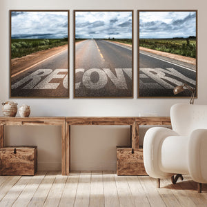 Recovery Road Wall Art Canvas Print