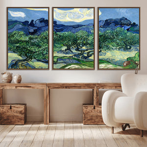 Olive Trees Van Gogh Wall Art Canvas Print