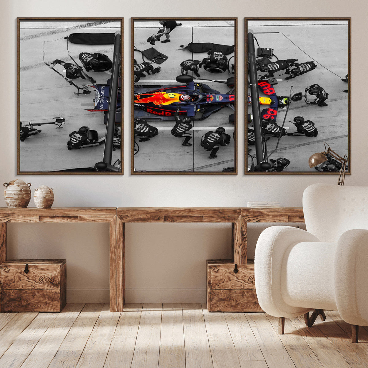 RedBull Formula 1 Canvas Wall Art Print