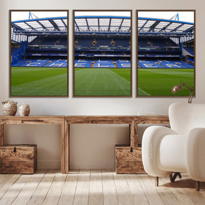 Chelsea FC Soccer Team Print - Stamford Bridge Stadium Wall