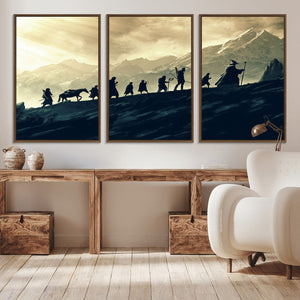 Fellowship Journey Wall Art – Fantasy Adventure Canvas Print