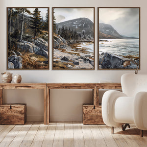 Serene Coastal View of Acadia National Park - Stunning