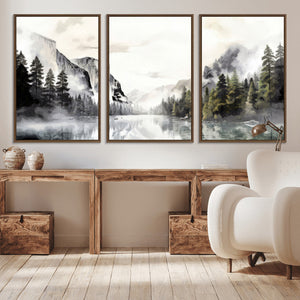 Yosemite Valley Wall Art Canvas Print – Framed and Ready to