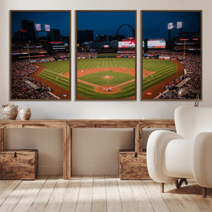 St. Louis Cardinals Baseball Team Print - Busch Stadium Wall