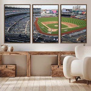 New York Yankees Baseball Team Print - Yankee Stadium Wall