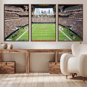 Chicago Bears Soldiers Field Wall Art Canvas Print – Framed