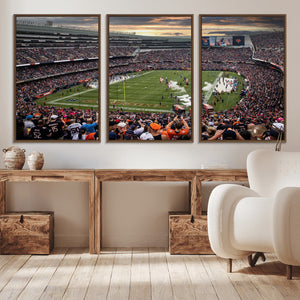 Chicago Bears Soldiers Field Wall Art Canvas Print – Framed