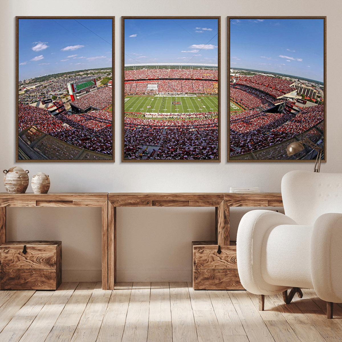 William Brice Stadium Wall Art Canvas Print – Stadium Crowd