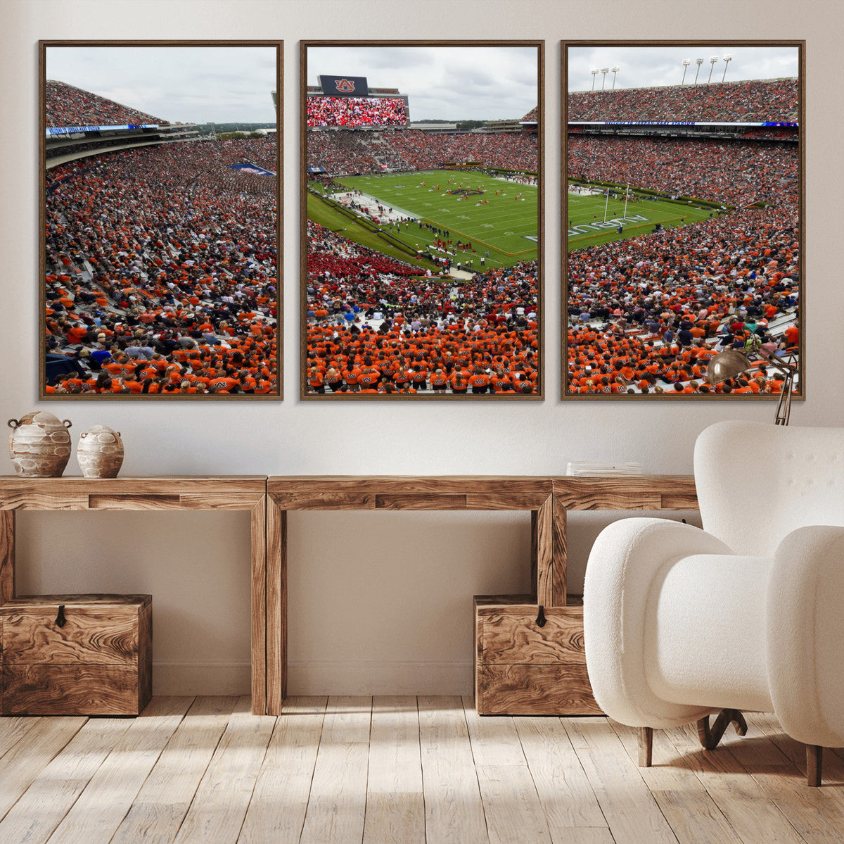 Jordan-Hare Stadium Wall Art Canvas Print, College Sports