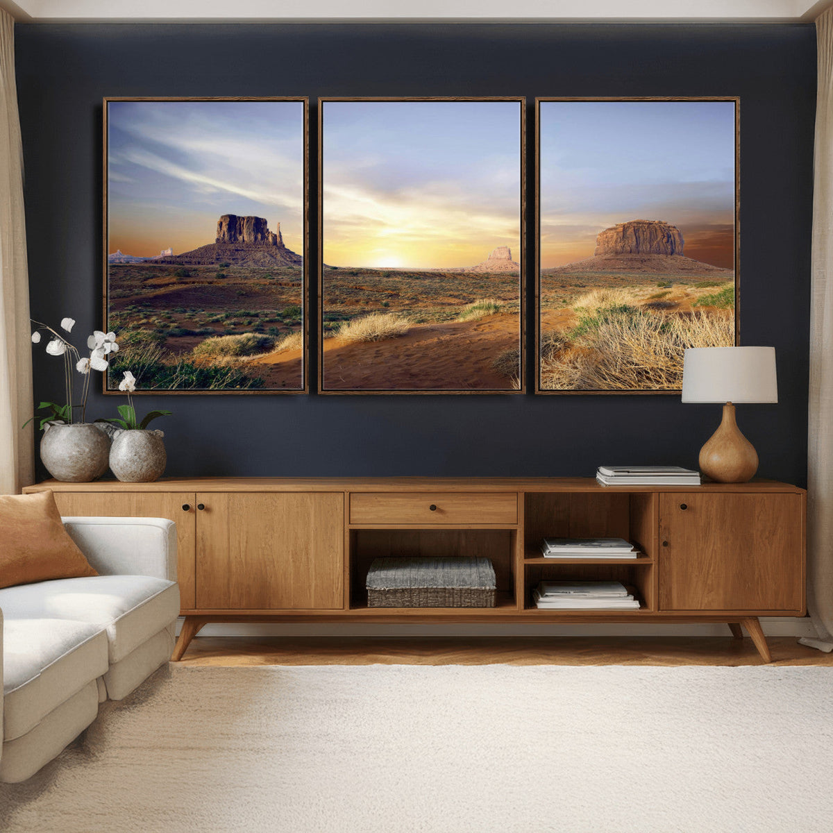 Monument Valley Desert Wall Art Canvas Print, Southwest