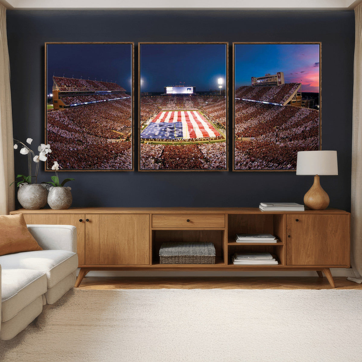 Oklahoma Memorial Stadium Wall Art Canvas Print – Oklahoma