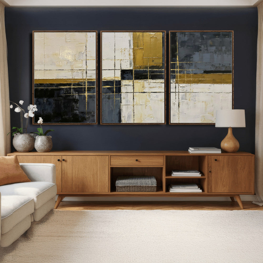 Geometric Abstract Wall Art Canvas Print