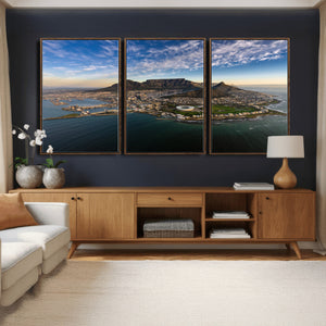 Cape Town Wall Art Canvas Print – Table Mountain Coastal