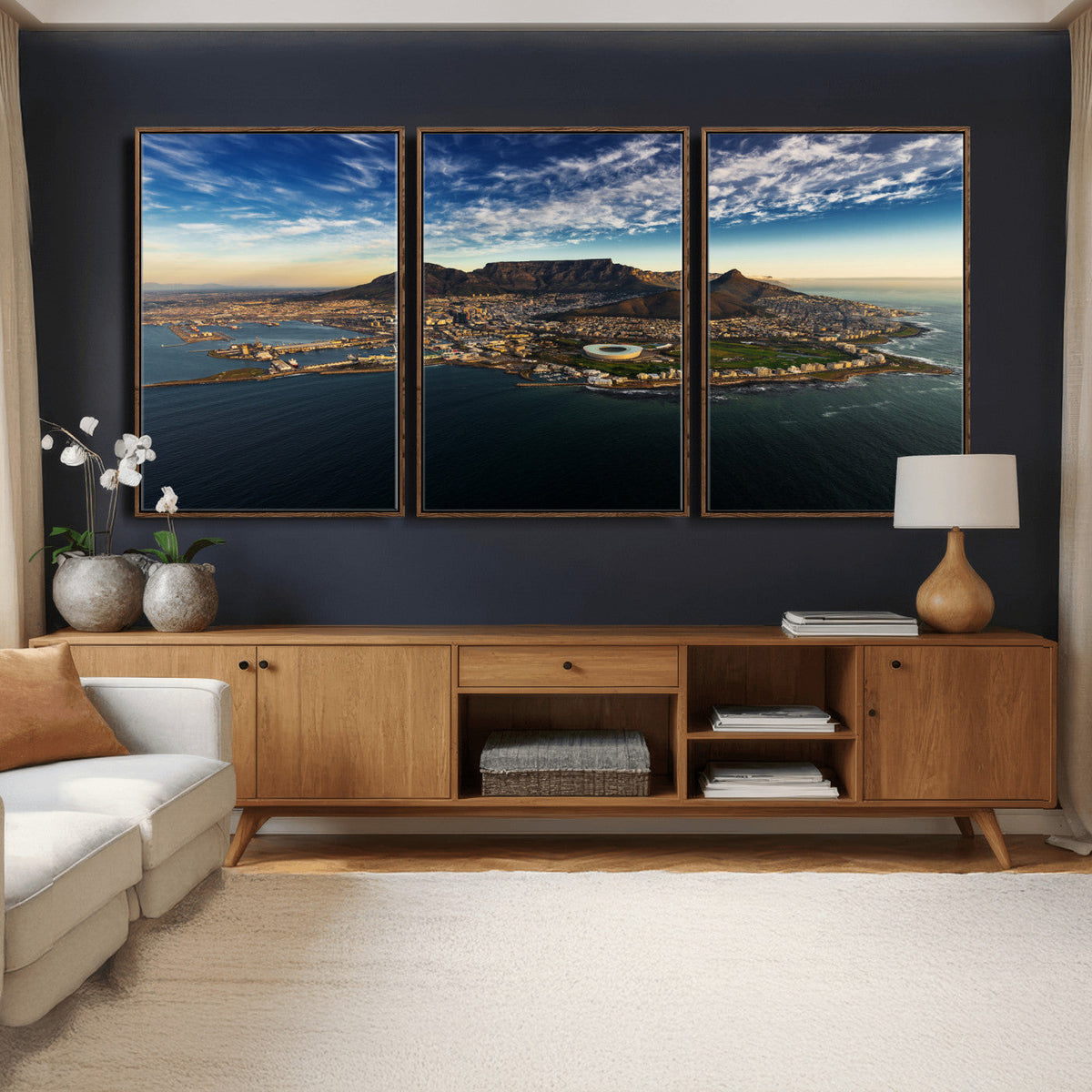 Cape Town Skyline Wall Art Canvas Print – Table Mountain