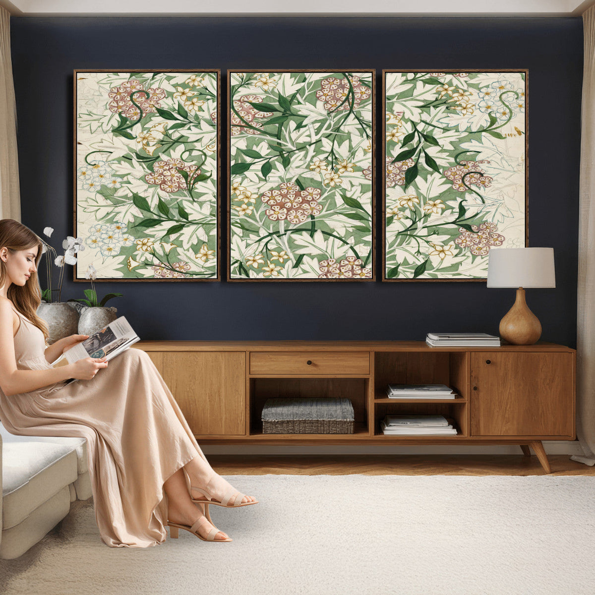 William Morris Jasmine 1872 Canvas Wall Art — Arts and