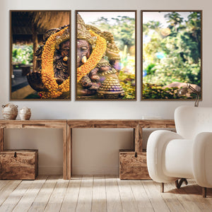 Hinduism Statue Wall Art Canvas Print