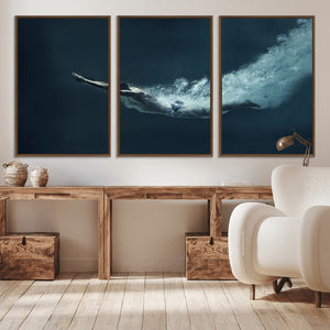 Swimmer Wall Art Canvas Print