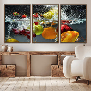 Kithen Vegetables World Wall Art Canvas Print
