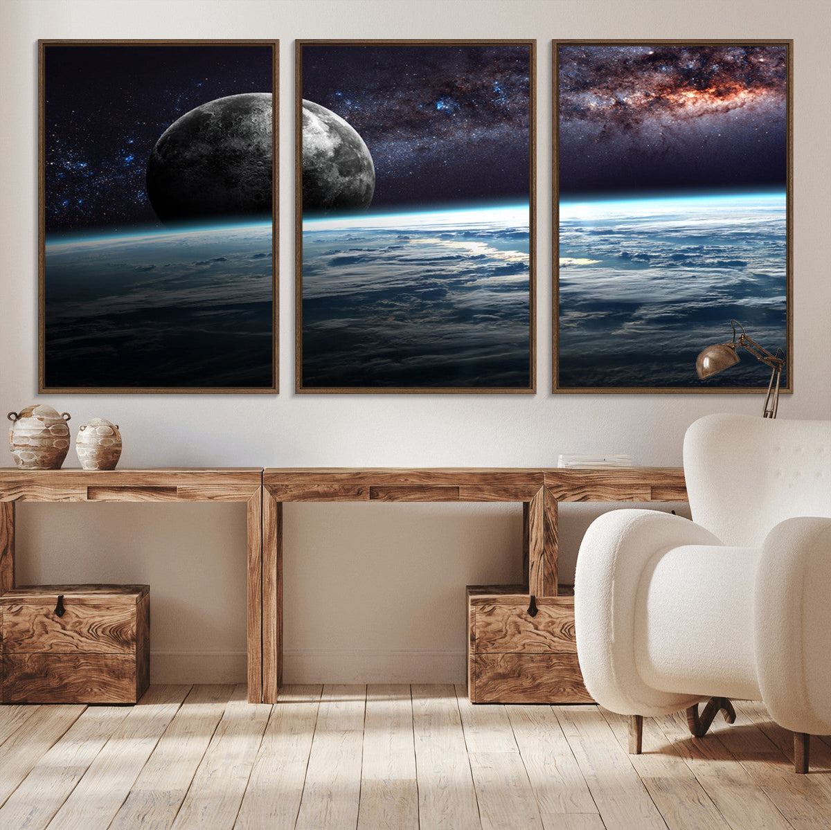 Space and Planet Canvas Print