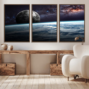 Space and Planet Canvas Print
