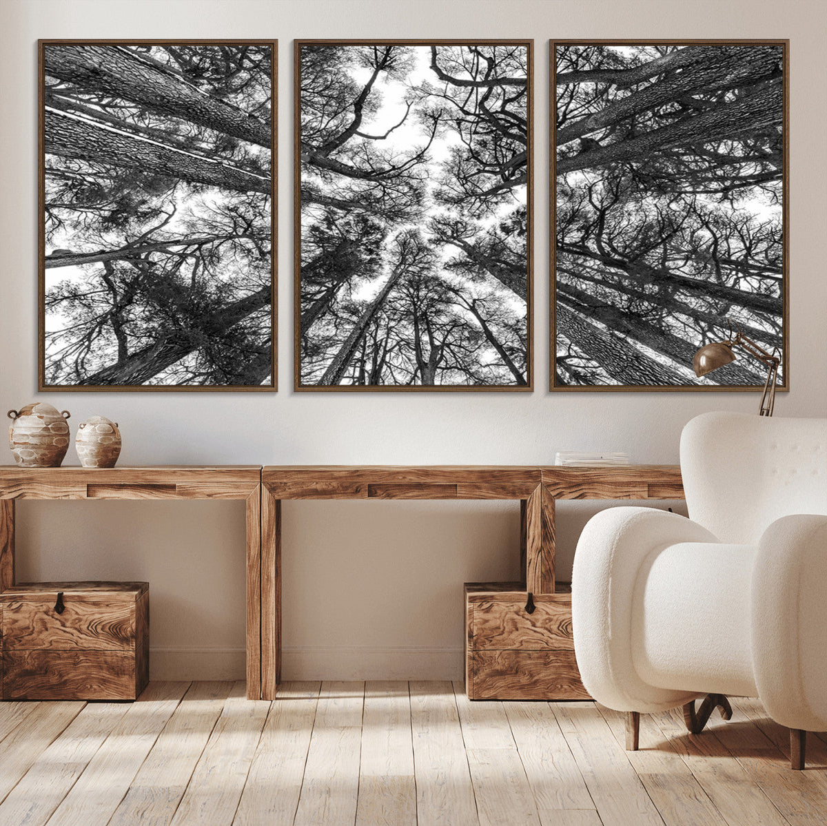 Trees Contemporary Art Canvas Print