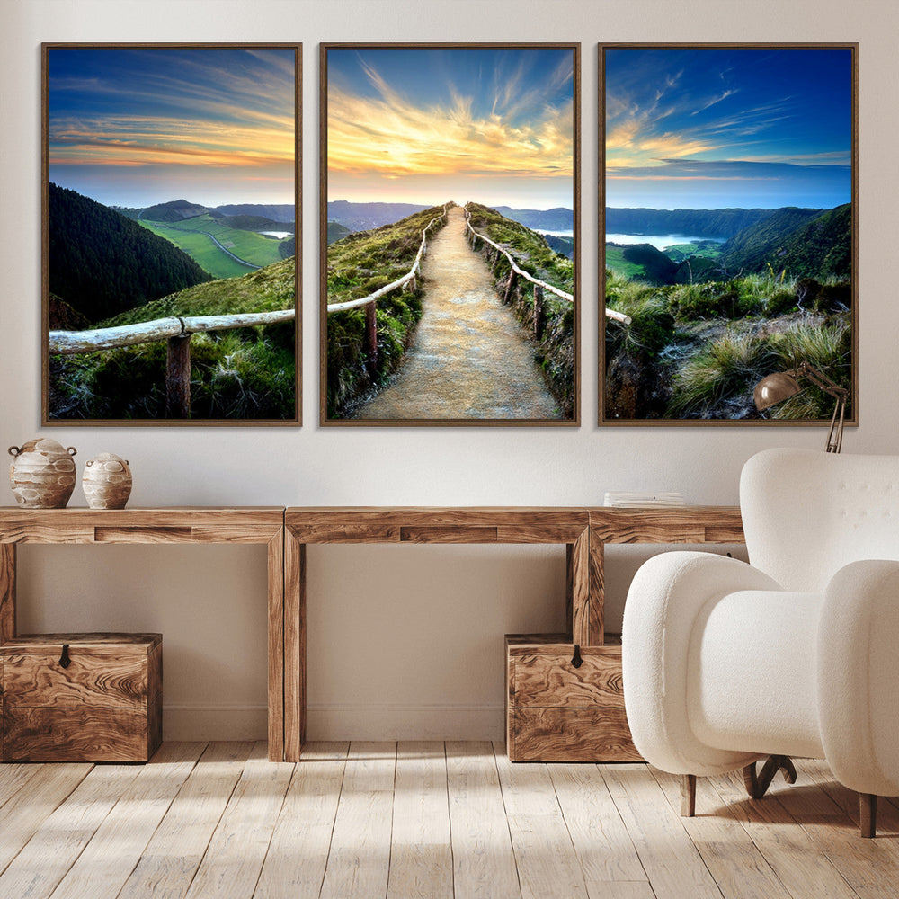 Mountain Landscape Wall Art Canvas Print