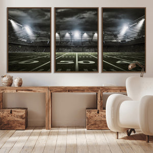American Football Stadium Wall Art Canvas Print, Stadium